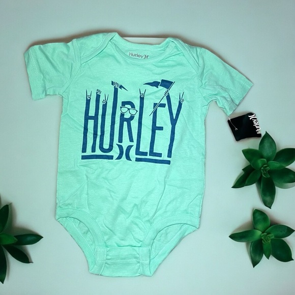 Minty Blue Hurley Onesie - Picture 1 of 1